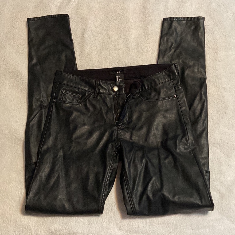 H&M Faux Leather Skinny Pants - Picture 2 of 6